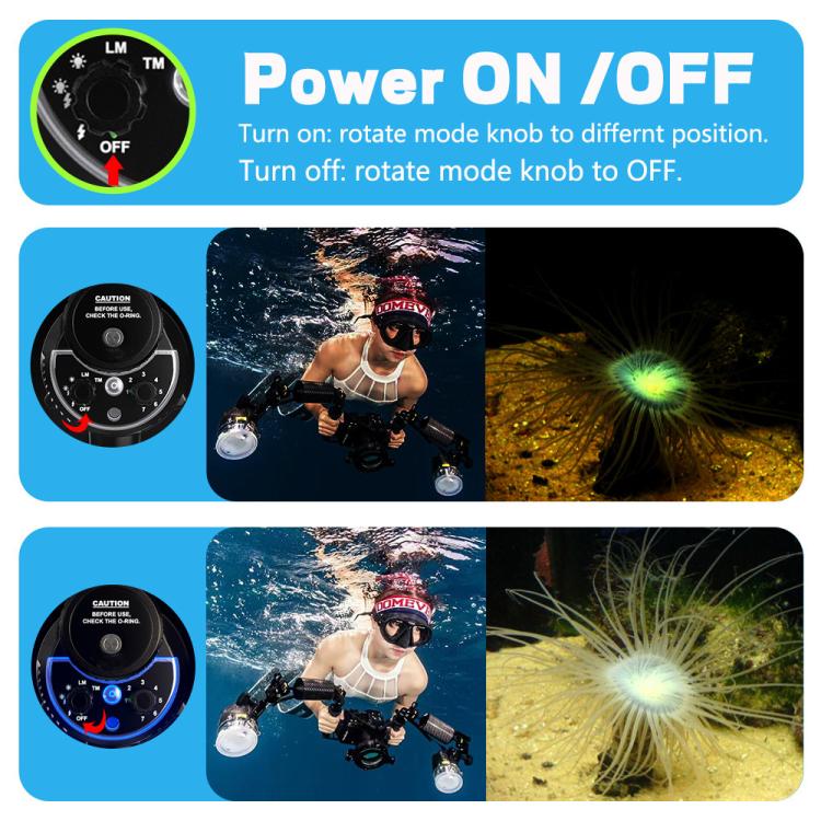 Sea Frogs SF-01  100M/328FT Underwater Strobe For Diving Photography(Black) - Shoe Mount Flashes by Sea Frogs | Online Shopping UK | buy2fix