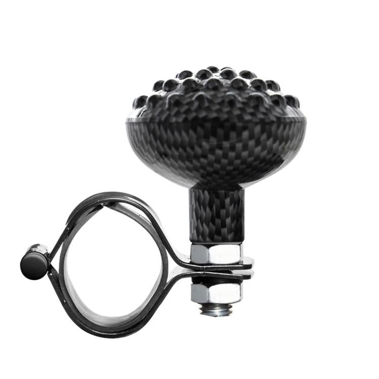 Car Steering Wheel Booster Non-Slip One-Handed Turning Assistant Ball, Style: Carbon Fiber Pattern-Massage Model - Steering Wheel Accessories by buy2fix | Online Shopping UK | buy2fix