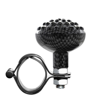 Car Steering Wheel Booster Non-Slip One-Handed Turning Assistant Ball, Style: Carbon Fiber Pattern-Massage Model - Steering Wheel Accessories by buy2fix | Online Shopping UK | buy2fix