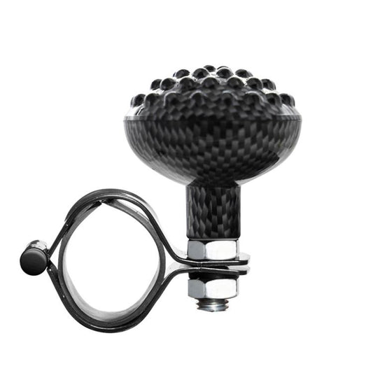 Car Steering Wheel Booster Non-Slip One-Handed Turning Assistant Ball, Style: Carbon Fiber Pattern-Massage Model - Steering Wheel Accessories by buy2fix | Online Shopping UK | buy2fix