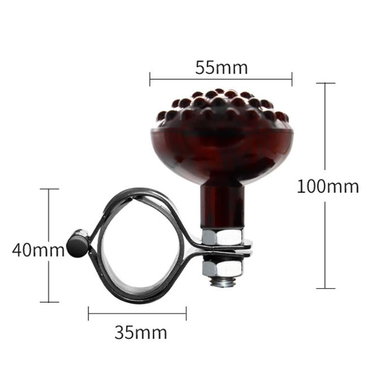 Car Steering Wheel Booster Non-Slip One-Handed Turning Assistant Ball, Style: Black-Massage Model - Steering Wheel Accessories by buy2fix | Online Shopping UK | buy2fix