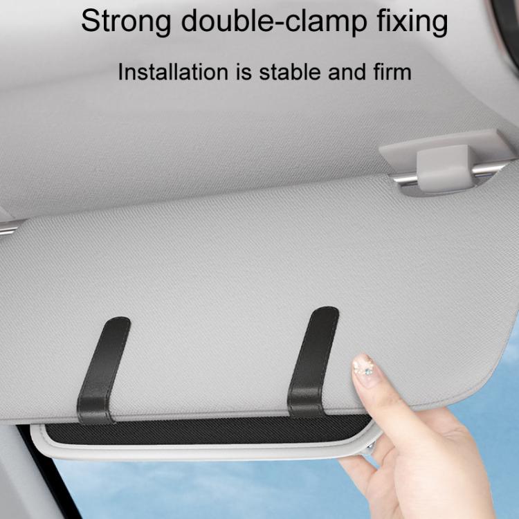 Car Glasses Clip Auto Sun Visor Storage and Fixed Inner Decoration(Gray) - Sunglasses & Glasses Clips by buy2fix | Online Shopping UK | buy2fix