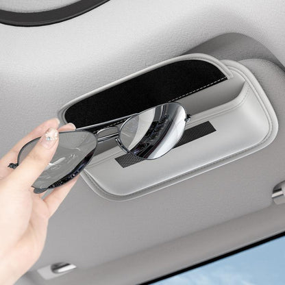 Car Glasses Clip Auto Sun Visor Storage and Fixed Inner Decoration(Black) - Sunglasses & Glasses Clips by buy2fix | Online Shopping UK | buy2fix
