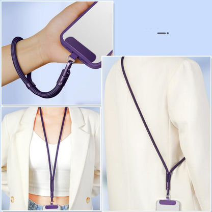 Neck Style Adjustable Phone Lanyard With Self-Locking 360-Degree Rotatable Anti-Tangle Design & TPU Clip Green - Lanyards & Wrist Straps by buy2fix | Online Shopping UK | buy2fix