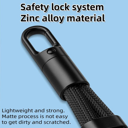 Neck Style Adjustable Phone Lanyard With Self-Locking 360-Degree Rotatable Anti-Tangle Design & TPU Clip Orange - Lanyards & Wrist Straps by buy2fix | Online Shopping UK | buy2fix