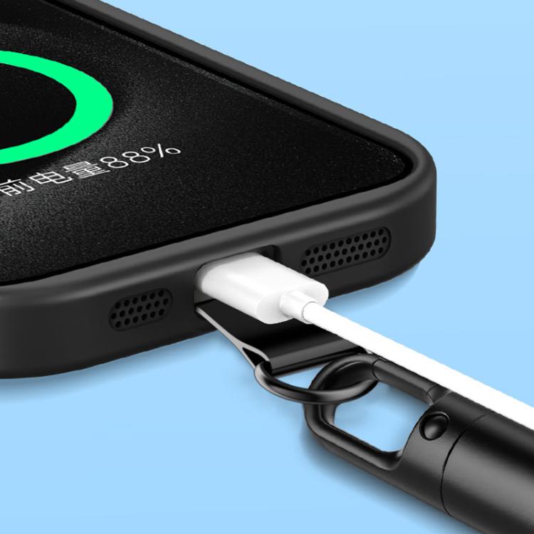 Crossbody Adjustable Phone Lanyard With Self-Locking 360-Degree Rotatable Anti-Tangle Design & TPU Clip Black - Lanyards & Wrist Straps by buy2fix | Online Shopping UK | buy2fix