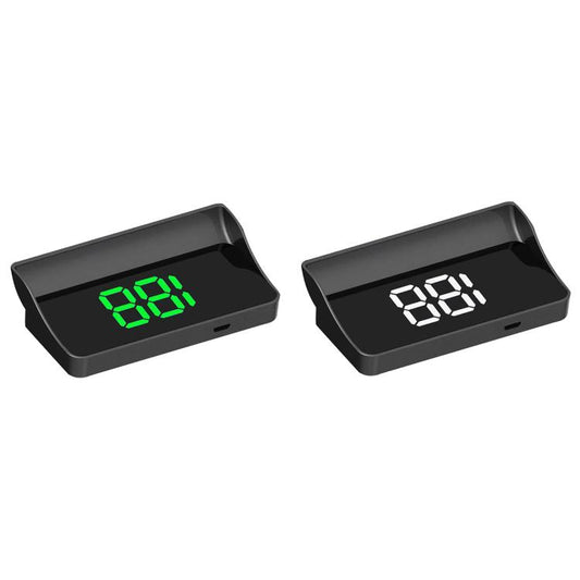 W1 Car HUD Head-up Display GPS Speedometer Speed Display, Spec: KM(White) - Head Up Display System by buy2fix | Online Shopping UK | buy2fix