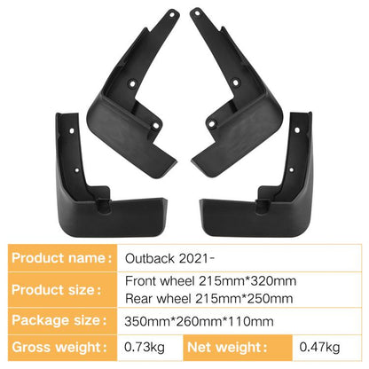 For 2021-2024 SUBARU Outback Car Tire Soft Fender(Black) - Wheels Tires & Parts by buy2fix | Online Shopping UK | buy2fix