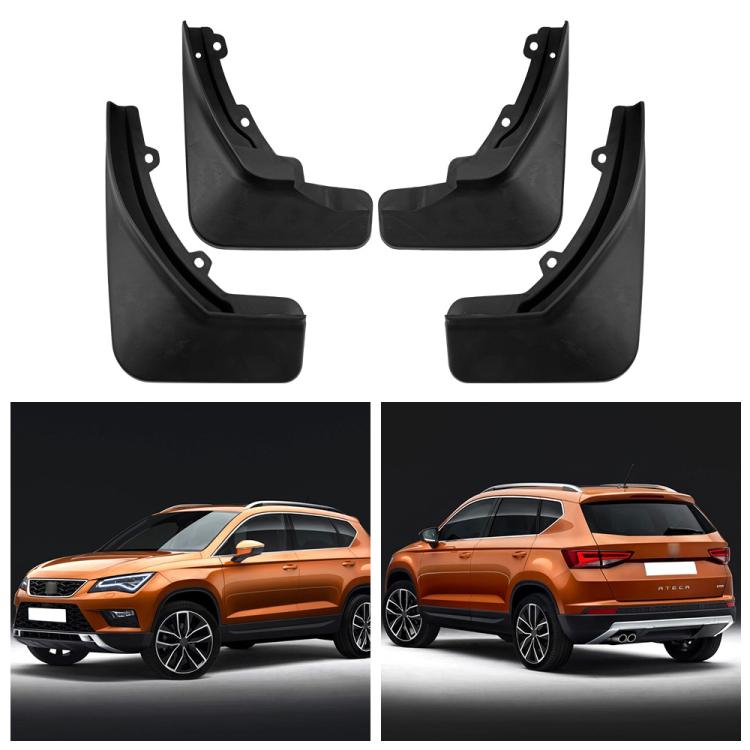 For SEAT Ateca/Volkswagen Jetta VS5 Car Tire Soft Rubber Fender(Black) - Wheels Tires & Parts by buy2fix | Online Shopping UK | buy2fix