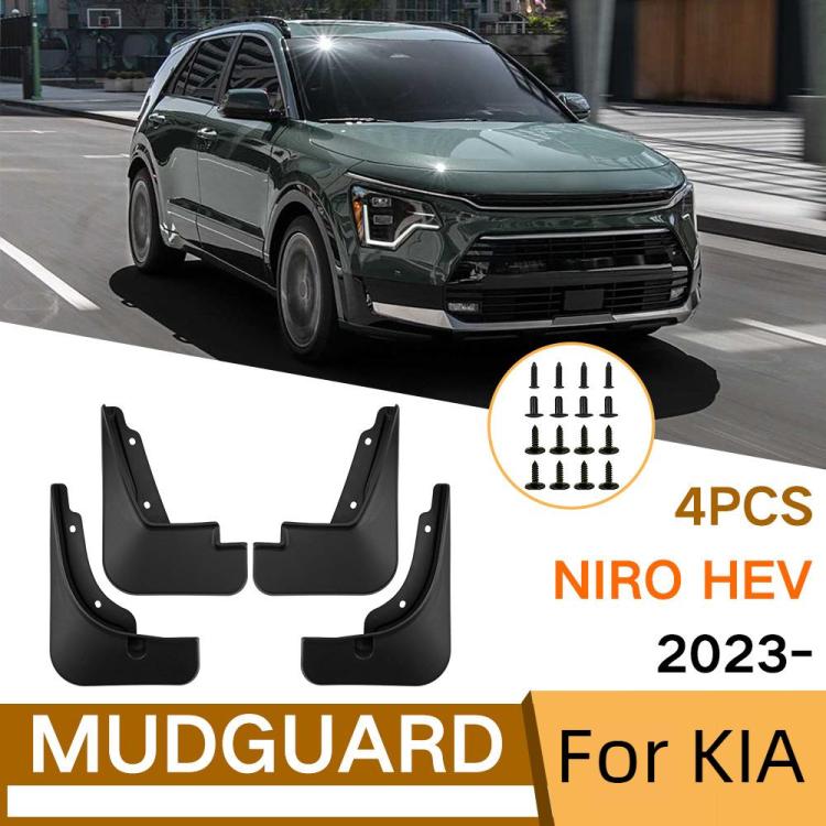 For 2023-2024 Kia Niro HEV Car Tire Soft Rubber Mudguard(Black) - Wheels Tires & Parts by buy2fix | Online Shopping UK | buy2fix