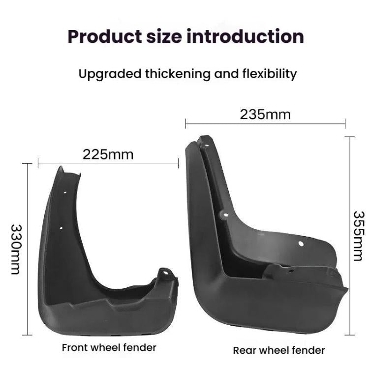 For 2013-2019 BMW 3 Series Car Tire Soft Rubber Mudguard - Wheels Tires & Parts by buy2fix | Online Shopping UK | buy2fix