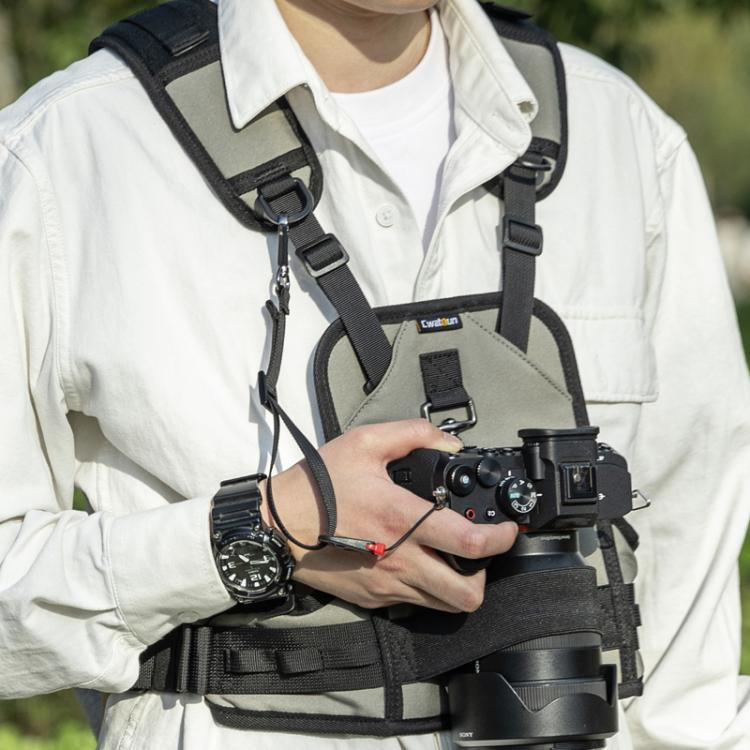 Cwatcun D182 Camera Strap Vest Outdoor Stress Relief DSLR Camera Quick Release Vest - Camera Strap by Cwatcun | Online Shopping UK | buy2fix