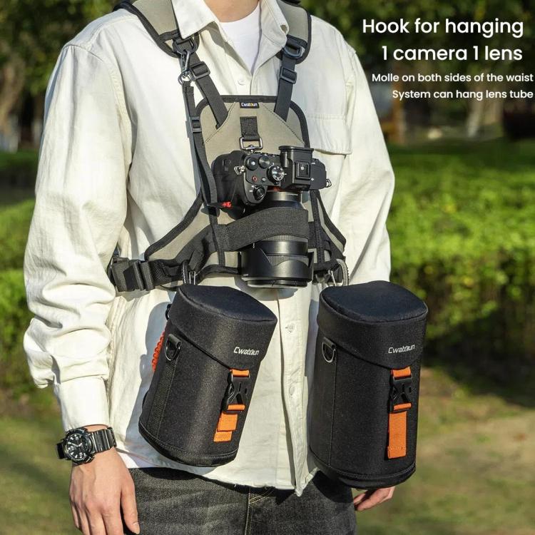 Cwatcun D182 Camera Strap Vest Outdoor Stress Relief DSLR Camera Quick Release Vest - Camera Strap by Cwatcun | Online Shopping UK | buy2fix