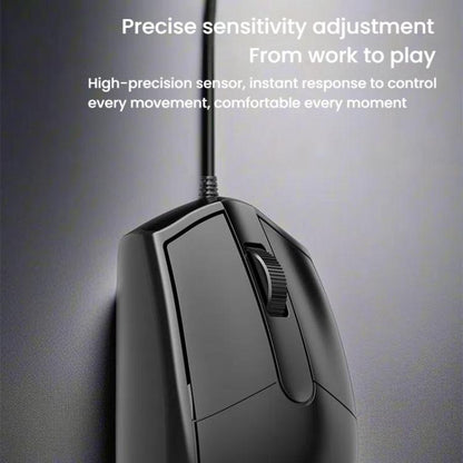 Chasing Leopard 316 1.5m Office Home Wired USB Optical Computer Mouse - Wired Mice by Chasing Leopard | Online Shopping UK | buy2fix