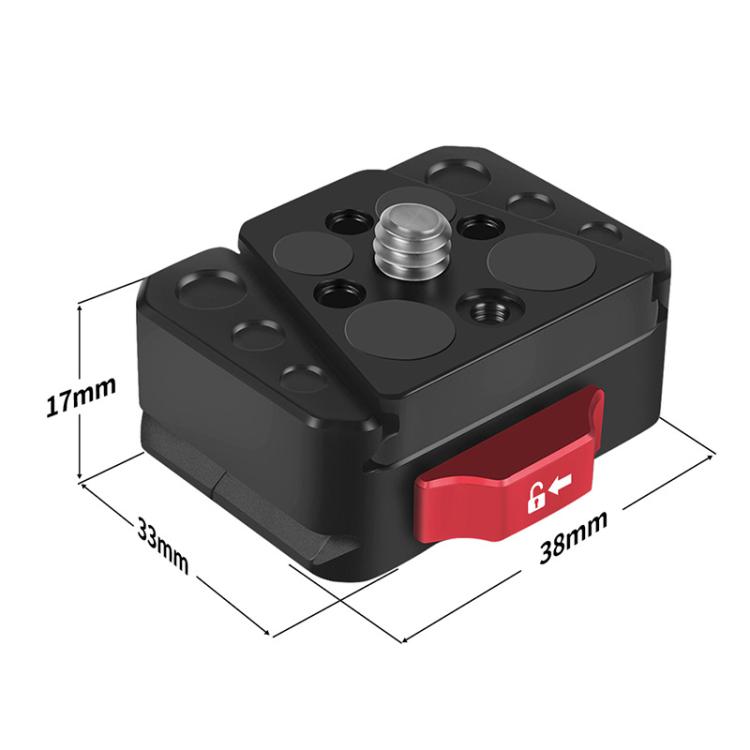 V-Mount Quick Release Plate Quick Release Kit Sports Camera Mount(Top Cover + Base) - Quick Release Plate by buy2fix | Online Shopping UK | buy2fix
