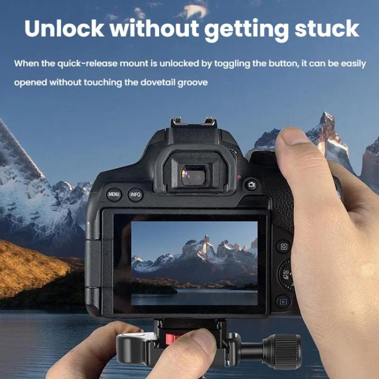 V-Mount Quick Release Plate Quick Release Kit Sports Camera Mount(Top Cover + Base) - Quick Release Plate by buy2fix | Online Shopping UK | buy2fix