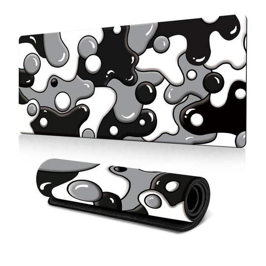 Abstract Fluid Color Blending Mouse Pad Non-Slip Rubber Desk Mat For Office, Gaming 300x600x3mm(No.2)