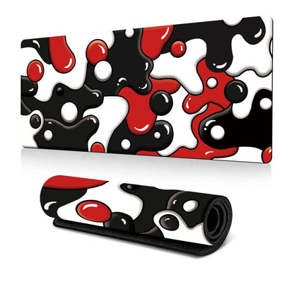 Abstract Fluid Color Blending Mouse Pad Non-Slip Rubber Desk Mat For Office, Gaming 300x800x3mm(No.1) - Mouse Pads by buy2fix | Online Shopping UK | buy2fix