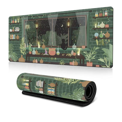 Frog Mouse Pad Cute Green Desk Mat With Non-Slip Rubber Base  For Computer Laptop 300x600x2mm(Pattern 2) - Mouse Pads by buy2fix | Online Shopping UK | buy2fix