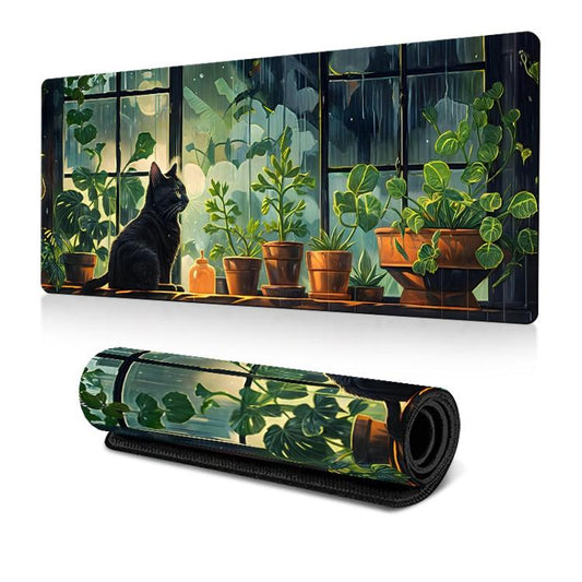 Frog Mouse Pad Cute Green Desk Mat With Non-Slip Rubber Base  For Computer Laptop 300x600x2mm(Pattern 4) - Mouse Pads by buy2fix | Online Shopping UK | buy2fix