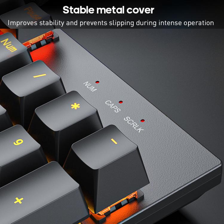 iMICE GK-600 USB Wired RGB Mechanical Metal Gaming Keyboard - Wired Keyboard by iMICE | Online Shopping UK | buy2fix