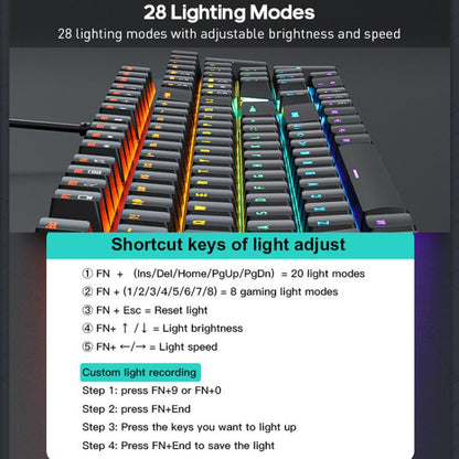 iMICE GK-600 With Hand Rest USB Wired RGB Mechanical Metal Gaming Keyboard - Wired Keyboard by iMICE | Online Shopping UK | buy2fix