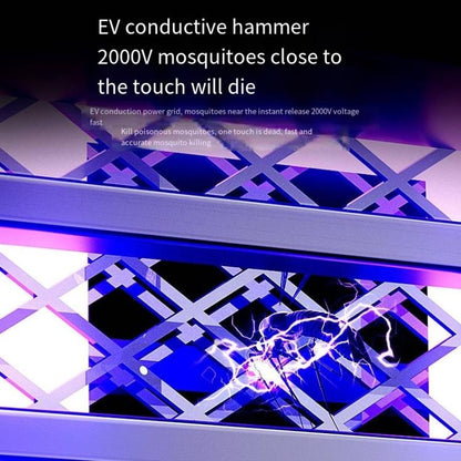 2-in-1 Household Electric Fan Mosquito Killer Lamp LED Digita lDesktop Fan, Color: Plug-in Black - Electric Fans by buy2fix | Online Shopping UK | buy2fix