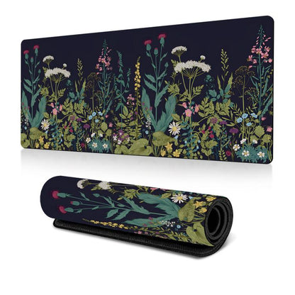 Flowers and Trees Themed Mouse Pad Desk Mat For Office/Gaming 400x900x3mm(No.2) - Mouse Pads by buy2fix | Online Shopping UK | buy2fix