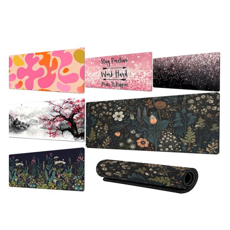 Flowers and Trees Themed Mouse Pad Desk Mat For Office/Gaming 300x600x3mm(No.5) - Mouse Pads by buy2fix | Online Shopping UK | buy2fix