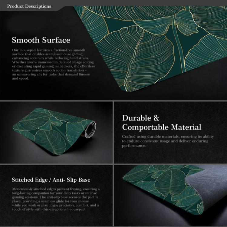 Flowers and Trees Themed Mouse Pad Desk Mat For Office/Gaming 400x900x2mm(No.8) - Mouse Pads by buy2fix | Online Shopping UK | buy2fix