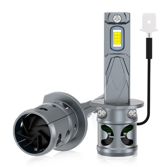 2pcs Direct Plug Mini LED Car Headlight Bulb With Fan Cooling(H1)