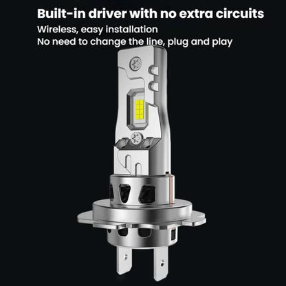 2pcs 6000K Mini Car Plug-in Integrated LED Headlights, Model: H7(White Light) - LED Headlamps by buy2fix | Online Shopping UK | buy2fix