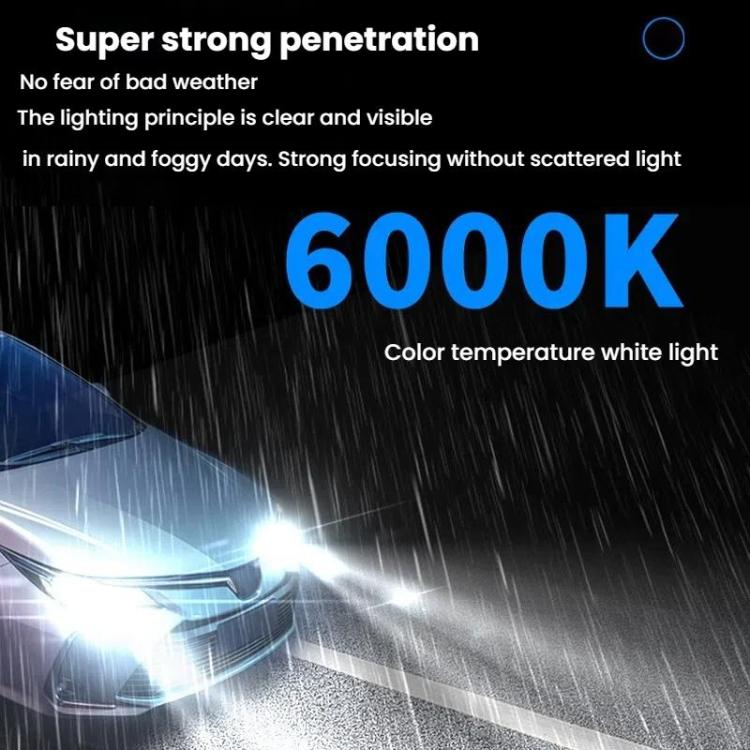 2pcs 6000K Mini Car Plug-in Integrated LED Headlights, Model: H7(White Light) - LED Headlamps by buy2fix | Online Shopping UK | buy2fix