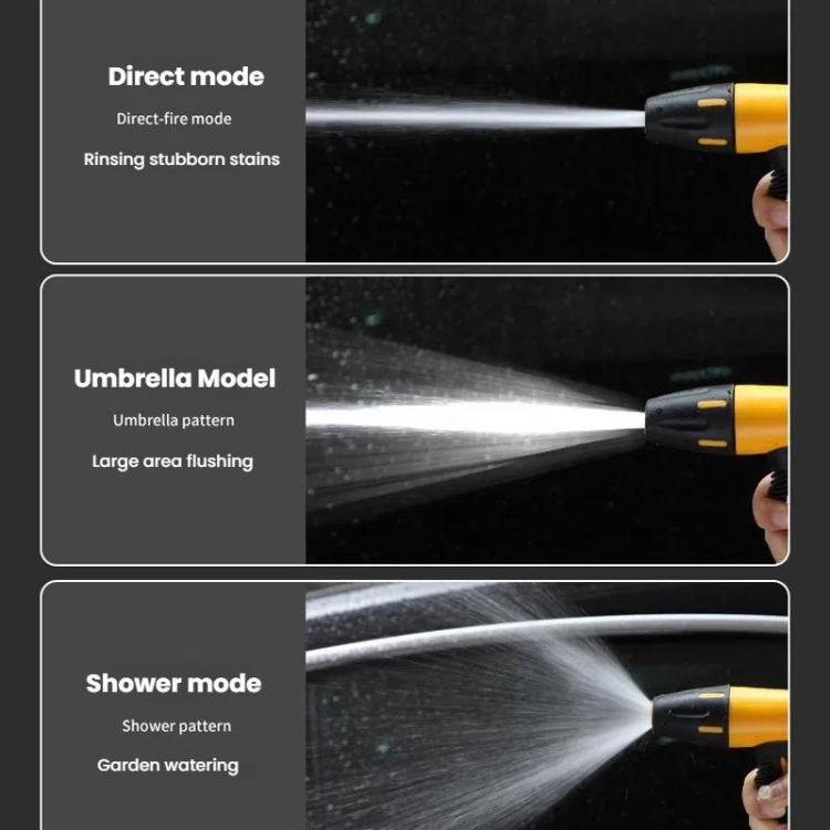 High-pressure Car Wash Sprinkler Household Spray Nozzle Rinse Watering Car Cleaning Tools, Spec: With Connectors+10m Spring Tube+Foam Jug - Car Washer & Accessories by buy2fix | Online Shopping UK | buy2fix