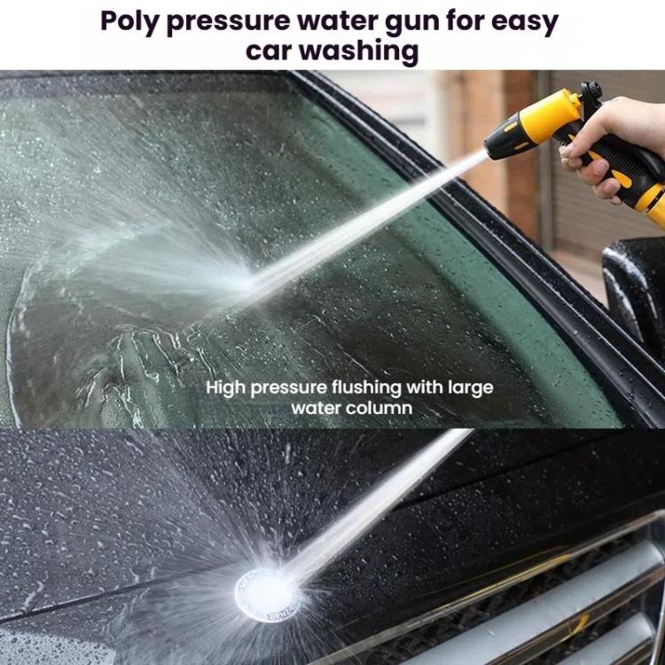 High-pressure Car Wash Sprinkler Household Spray Nozzle Rinse Watering Car Cleaning Tools, Spec: With Connectors+10m Spring Tube+Foam Jug - Car Washer & Accessories by buy2fix | Online Shopping UK | buy2fix