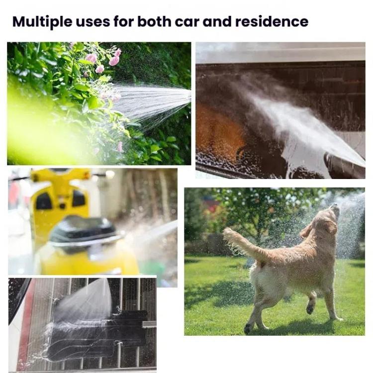 High-pressure Car Wash Sprinkler Household Spray Nozzle Rinse Watering Car Cleaning Tools, Spec: With Connectors+10m Spring Tube+Foam Jug - Car Washer & Accessories by buy2fix | Online Shopping UK | buy2fix