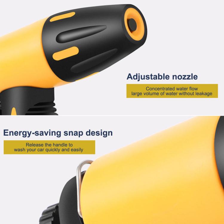 High-pressure Car Wash Sprinkler Household Spray Nozzle Rinse Watering Car Cleaning Tools, Spec: With Connectors+10m Spring Tube+Foam Jug - Car Washer & Accessories by buy2fix | Online Shopping UK | buy2fix