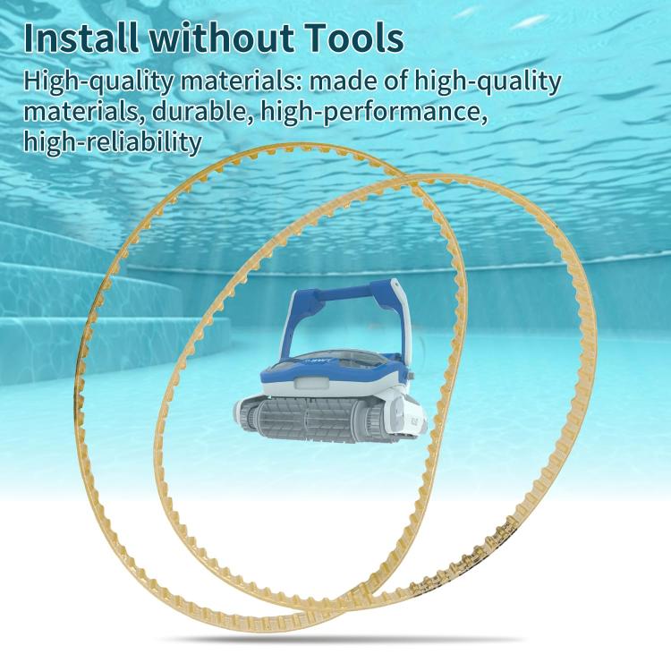 For Aquabot 3302 A3302PK 2pcs Drive Belt Replacement Parts - Swimming Pool Parts by buy2fix | Online Shopping UK | buy2fix