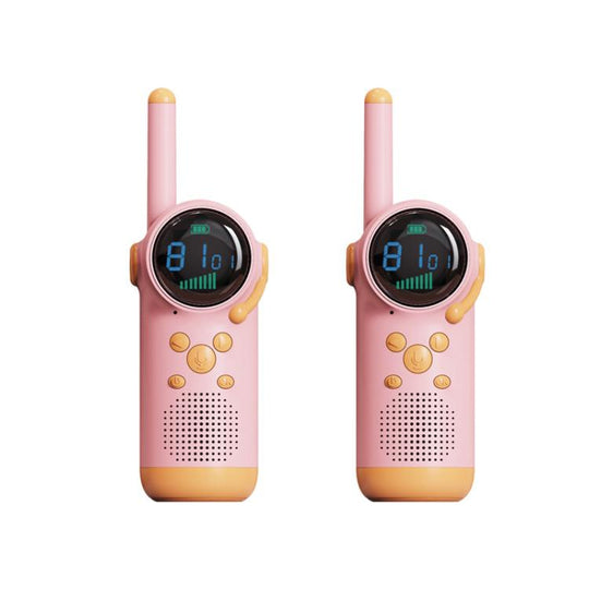 D22 1pair Children Handheld Wireless Walkie Talkie Parent-Child Outdoor Wireless Talking Toys(Pink +Pink)