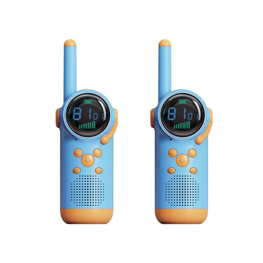 D22 1pair Children Handheld Wireless Walkie Talkie Parent-Child Outdoor Wireless Talking Toys(Blue+Blue)