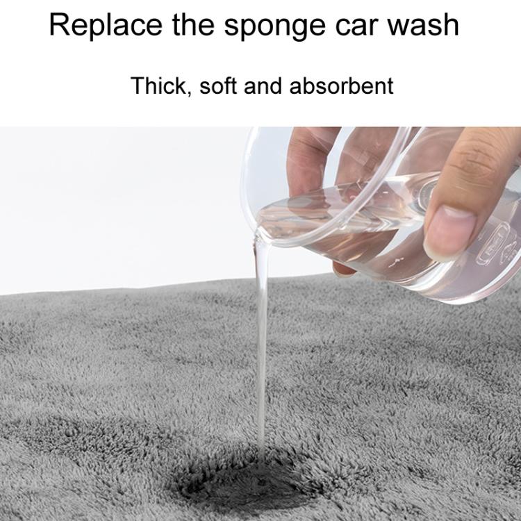 30 x 60cm SUITU ST-9009 Double-Sided Fleece Thickened Water Absorbent Quick Drying Car Wash Towel - Car washing supplies by SUITU | Online Shopping UK | buy2fix