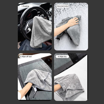 60 x 180cm SUITU ST-9009 Double-Sided Fleece Thickened Water Absorbent Quick Drying Car Wash Towel - Car washing supplies by SUITU | Online Shopping UK | buy2fix