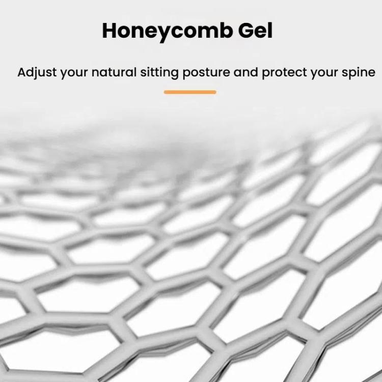 45x42x3.5cm Car Honeycomb Gel Seat Cushion Breathable Ice Silk Cushion(Blue) - Seat Accessories by buy2fix | Online Shopping UK | buy2fix