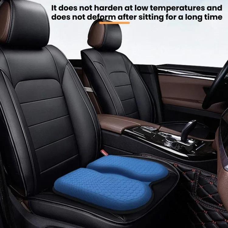 45x42x3.5cm Car Honeycomb Gel Seat Cushion Breathable Ice Silk Cushion(Gray) - Seat Accessories by buy2fix | Online Shopping UK | buy2fix