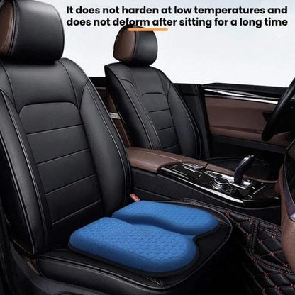 45x42x3.5cm Car Honeycomb Gel Seat Cushion Breathable Ice Silk Cushion(Blue) - Seat Accessories by buy2fix | Online Shopping UK | buy2fix