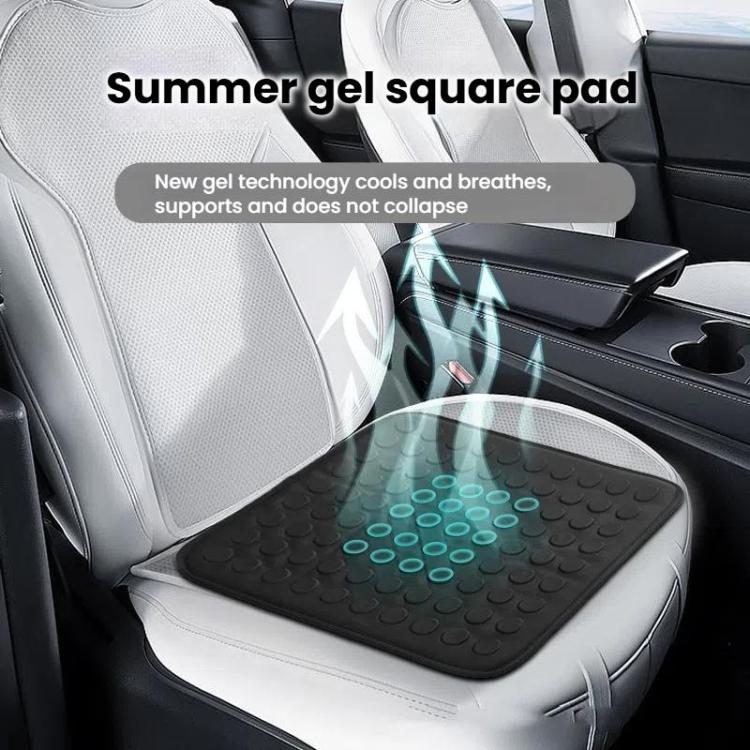 41x41x1cm Car Office Gel Breathable Chair Cushion(Gray) - Seat Accessories by buy2fix | Online Shopping UK | buy2fix