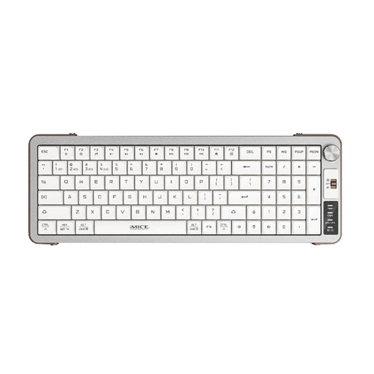 IMICE AN-800 Wireless Bluetooth Dual Mode Scissor Foot Structure Silent Keyboard(White)
