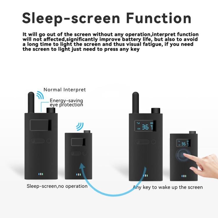 2.4G Wireless Office Conference Tour Guide Explainer One-Way One-To-Many Explainer Microphone, Specification: YWI22 Transmitter(Black) - Handheld Walkie Talkie by buy2fix | Online Shopping UK | buy2fix