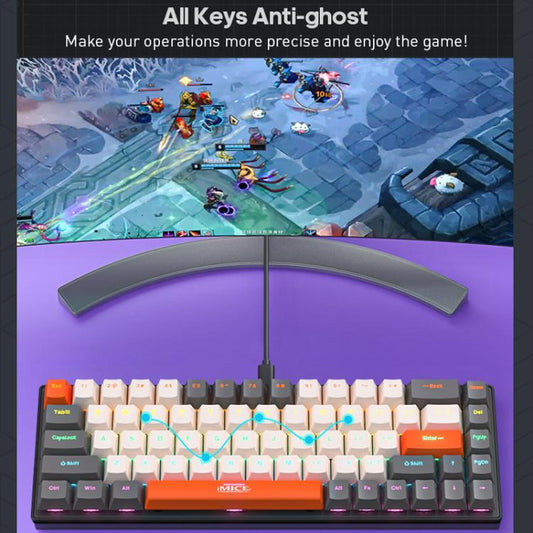 iMICE GK-690 Type-C Wired Mechanical Keyboard(Black) - Wired Keyboard by iMICE | Online Shopping UK | buy2fix
