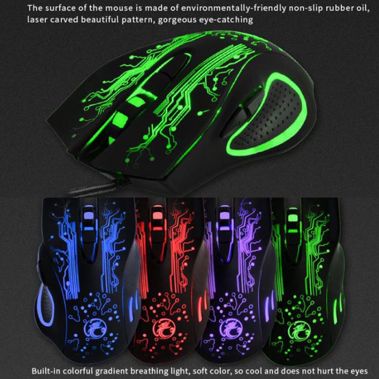 iMICE X9 USB Gaming Optical Wired Mouse(Black) - Wired Mice by iMICE | Online Shopping UK | buy2fix
